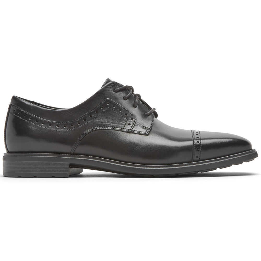 Sapatos Sociais Rockport Homem Pretas - Dres Sports Business 2 Cap Toe - 24863XPUM